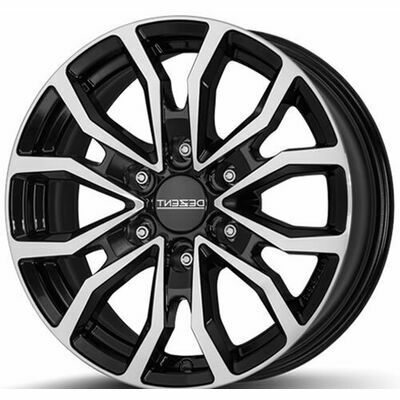 Llanta de aluminio Dezent KC 6.5x17 ET48 6x139.7 92.4 (Negro, Pulido) · Hyundai Staria