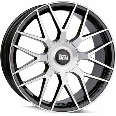 Llanta de aluminio MAM GT1 8.5x20 ET30 5x112 66.6 (Negro, Pulido) · Audi RS7