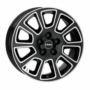 Llanta de aluminio Rial Transporter 2 6.5x16 ET60 5x120 65.1 (Diamante, Negro, Pulido) · Volkswagen Crafter