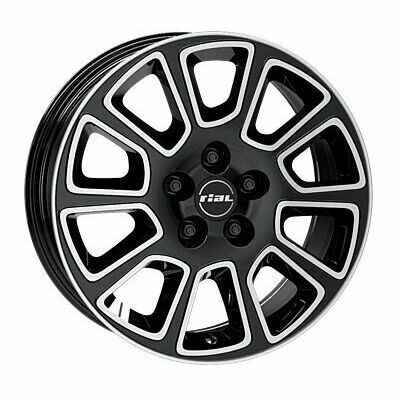 Llanta de aluminio Rial Transporter 2 6x15 ET68 5x118 71.1 (Diamante, Negro, Pulido) · Fiat Ducato
