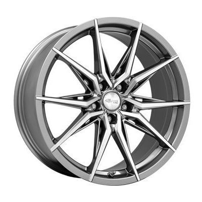 Llanta de aluminio Brock B42 9.5x20 ET45 5x114.3 64.1 (Gris) · Tesla Model Y