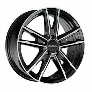 Llanta de aluminio Dezent KF Dark 6.5x16 ET32 5x114.3 66.1 (Negro, Pulido) · Dacia Duster
