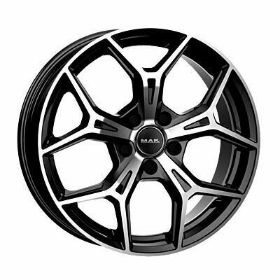 Llanta de aluminio MAK Epica 7x17 ET42 4x108 65.1 (Negro) · Citroën C3