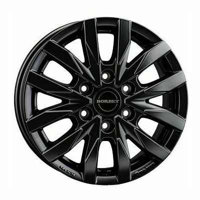 Llanta de aluminio Borbet Design CW6 6.5x17 ET48 6x139.7 92.4 (Mate, Negro) · Hyundai Staria