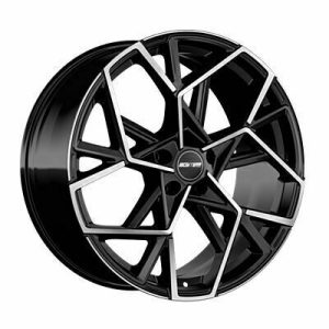 Llanta de aluminio GMP Italia Cartesio 7x17 ET30 4x98 58.1 (Diamante, Negro) · Fiat 500
