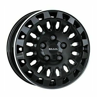 Llanta de aluminio MAK Overland 6.5x16 ET51 6x120 74.5 (Brillante, Negro) · Ford Camper