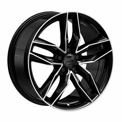 Llanta de aluminio 2DRV WH40 9x20 ET35 5x112 66.6 (Negro) · BMW X5