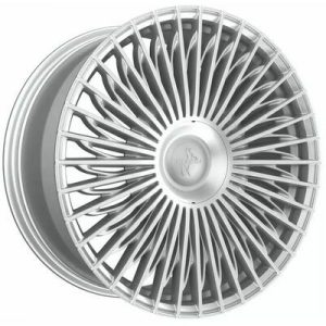 Llanta de aluminio Keskin KT X1 8.5x19 ET35 5x114.3 72.6 (Gris, Plata, Pulido) · Mitsubishi Lancer Evo