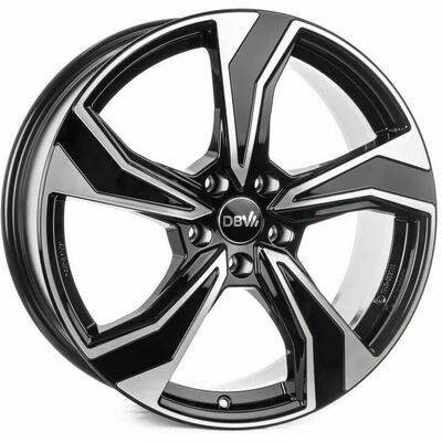 Llanta de aluminio DBV Venezia 7.5x17 ET44 5x108 65.1 (Negro, Pulido) · DS DS9