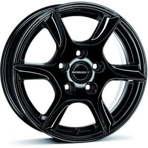 Llanta Borbet TL 5.5x15 ET38 5x100 57.1 (Brillante, Negro) · Seat Ibiza