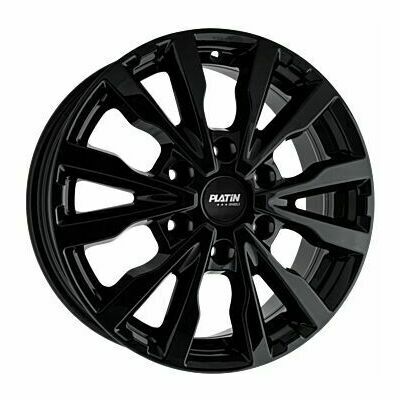 Llanta de aluminio Platin P86 6.5x17 ET50 6x120 74.5 (Brillante, Negro) · Volkswagen Bus T7