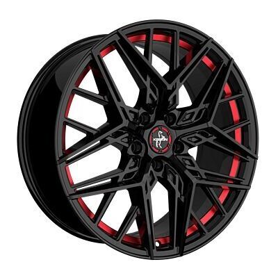 Keskin KT25 Llanta de aluminio Keskin KT25 8.5x19 ET35 5x114.3 72.6 (Negro, Rojo) · Toyota C-HR