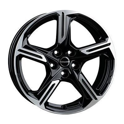 Llanta de aluminio Borbet XE1 7.5x18 ET40 5x114.3 60.1 (Brillante, Negro, Pulido) · Toyota C-HR