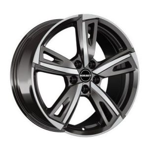 Llanta Borbet BU1 7.5x17 ET50 5x100 57.1 (Antracita, Brillante, Pulido) · Seat Ibiza