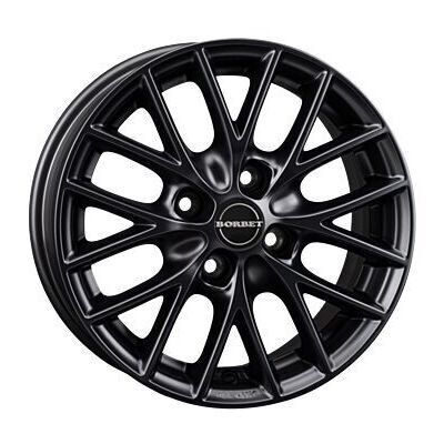 Llanta de aluminio Borbet BS4 7x16 ET35 4x100 64.1 (Mate, Negro) · Renault Clio