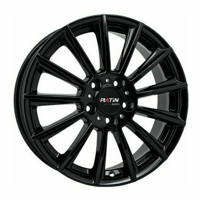 Llanta de aluminio Platin P74 7x17 ET51 5x112 66.5 (Brillante, Negro) · Mercedes EQV