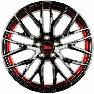 Llanta de aluminio MAM RS4 7.5x17 ET45 5x108 72.6 (Negro, Rojo) · Volvo XC40