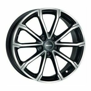 Llanta de aluminio MAK Davinci 6.5x17 ET41 4x98 58.1 (Negro) · Fiat 500