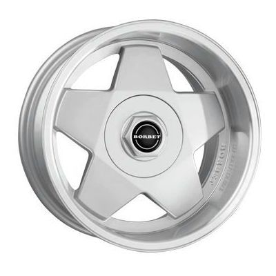 Llanta de aluminio Borbet A 9x16 ET15 4x100 64 (Gris, Plata, Pulido) · Volkswagen Golf II/Jetta II