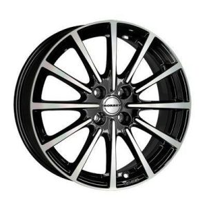Llanta de aluminio Borbet BL4 6.5x15 ET35 4x98 64 (Negro, Pulido) · Fiat Panda