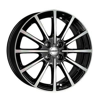 Llanta de aluminio Borbet BL4 6.5x15 ET35 4x98 64 (Negro, Pulido) · Fiat Panda