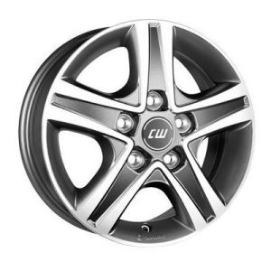 Llanta de aluminio Borbet CWD 6.5x16 ET46 5x114.3 67.1 (Antracita, Pulido) · Kia PV5