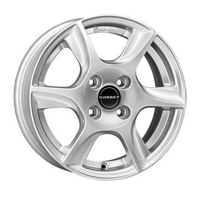 Llanta Borbet TL 5.5x15 ET38 5x100 57.1 (Brillante, Gris, Plata) · Seat Ibiza