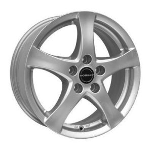 Llanta de aluminio Borbet F 6.5x16 ET25 4x108 65.1 (Brillante, Gris, Plata) · Peugeot 208