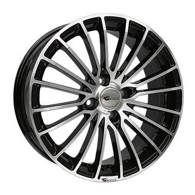 Brock B24 Llanta de aluminio Brock B24 7x17 ET35 4x98 58.1 (Gris, Negro) · Fiat 500