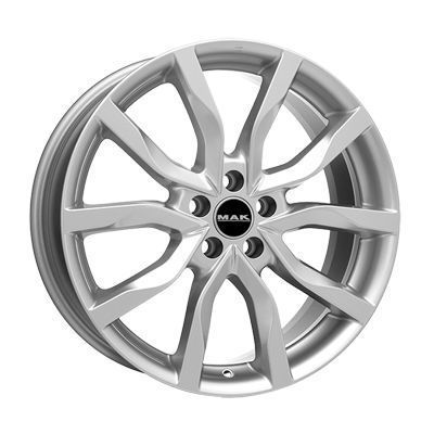 Llanta de aluminio MAK Highlands 8.5x20 ET43 5x120 72.6 (Gris, Plata) · Land Rover Defender