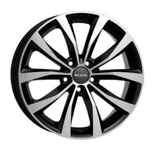 MAK Wolf Llanta de aluminio MAK Wolf 6.5x20 ET33 5x114.3 66.1 (Negro) · Renault Scénic IV