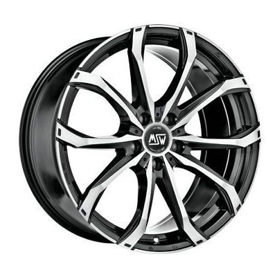 Llanta de aluminio MSW 48 8.5x20 ET45 5x108 73.1 (Brillante, Negro, Pulido) · Land Rover Range Rover Velar