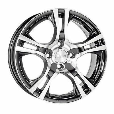 Llanta de aluminio Platin P53 6x15 ET38 4x100 63.4 (Negro, Pulido) · Dacia Spring