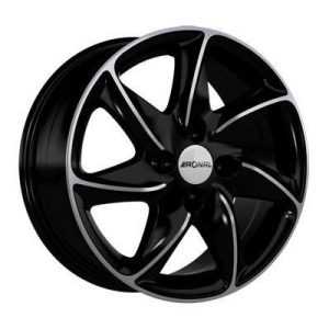 Llanta de aluminio Ronal R51 8x17 ET45 5x108 76 (Diamante, Negro) · Ford Kuga