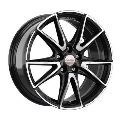 Llanta de aluminio Speedline SL6 Vettore 9.5x19 ET21 5x112 66 (Diamante, Negro) · Mercedes GT