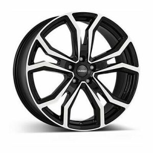 Llanta de aluminio Dezent TV 7.5x18 ET49 5x108 65.1 (Negro, Pulido) · Jeep Compass