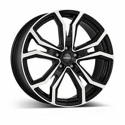 Llanta de aluminio Dezent TV 7.5x18 ET49 5x108 65.1 (Negro, Pulido) · Jeep Compass