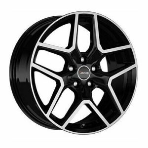 Llanta de aluminio Avus AC-519 7x17 ET35 5x110 65.1 (Negro, Pulido) · Alfa Romeo 159/Brera