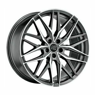 Llanta de aluminio MSW 50 8.5x20 ET40 5x108 73.1 (Gunmmetal, Pulido) · Land Rover Range Rover Velar