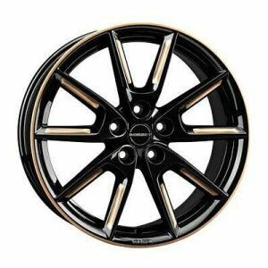 Llanta de aluminio Borbet Design LX 8x18 ET40 5x114.3 72.5 (Brillante, Negro, Oro) · Toyota C-HR