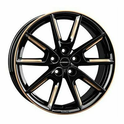 Llanta de aluminio Borbet Design LX 8x18 ET40 5x114.3 72.5 (Brillante, Negro, Oro) · Toyota C-HR