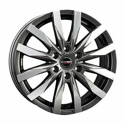 Borbet Design CW6 Llanta de aluminio Borbet Design CW6 6.5x17 ET48 6x139.7 92.4 (Antracita, Brillante, Pulido) · Hyundai Staria