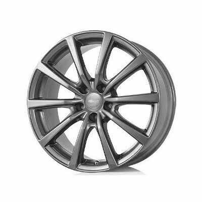 Llanta de aluminio Brock B32 8.5x18 ET40 5x114.3 64.2 (Titanio) · Tesla Model 3