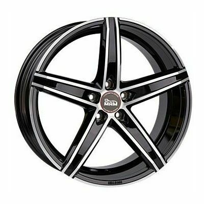 Llanta de aluminio MAM OX-18 8.5x19 ET45 5x108 72.6 (Negro, Pulido) · Ford Puma