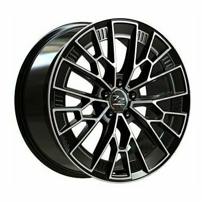 Llanta de aluminio Fondmetal 1972 9x20 ET34 5x114.3 75 (Brillante, Negro) · Maserati Quattroporte