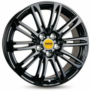 Llanta MAM A4 7x16 ET38 5x100 63.4 (Negro) · Seat Ibiza