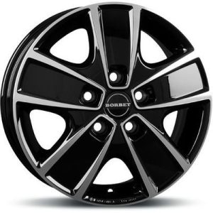 Borbet CWG Llanta de aluminio Borbet CWG 6x16 ET68 5x118 71.1 (Negro, Pulido) · Citroën Jumper