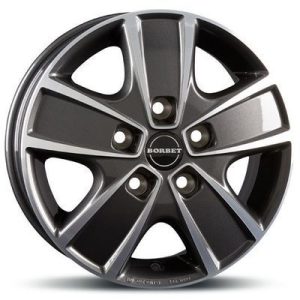 Borbet CWG Llanta de aluminio Borbet CWG 6x16 ET68 5x118 71.1 (Antracita, Brillante, Pulido) · Citroën Jumper