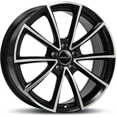 Llanta Wheelworld WH28 7.5x17 ET35 5x112 66.6 (Brillante, Negro, Pulido)