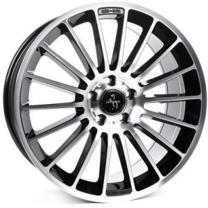 Llanta de aluminio Keskin KT15 7x17 ET38 5x112 66.6 (Negro, Pulido) · Volkswagen Tiguan